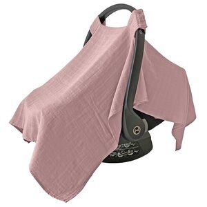 Mozah 100% Organic Cotton Pink Snap On Baby Cover